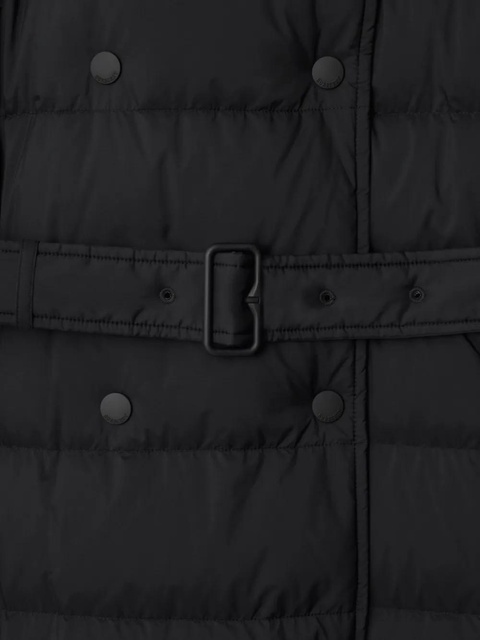 Burberry hooded belted padded coat - Black - zdjęcie produktu nr 2