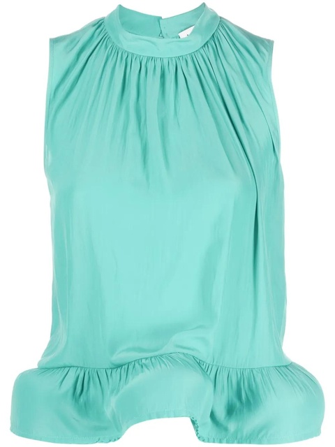 Lanvin ruffle-hem blouse - Green - zdjęcie produktu nr 1