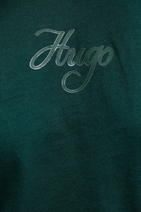 HUGO t-shirt bawełniany damski kolor zielony 50550117 - zdjęcie produktu nr 2