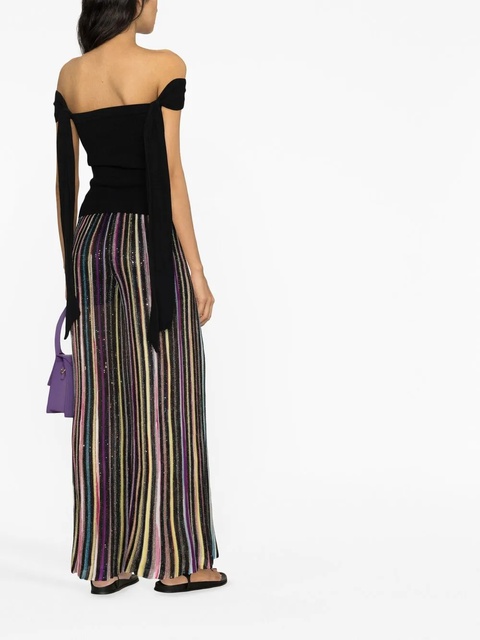 Missoni sequin-embellished striped trousers - Black - zdjęcie produktu nr 2