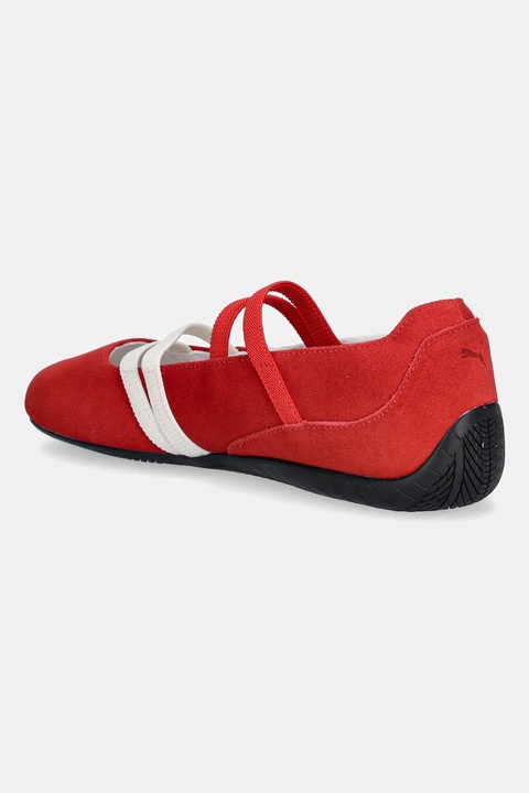 Puma baleriny zamszowe Speedcat Ballet kolor czerwony 401287 - zdjęcie produktu nr 2