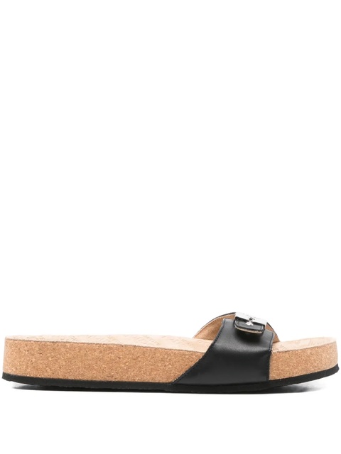 Balenciaga buckle-fastening platform sandals - Black - zdjęcie produktu nr 1