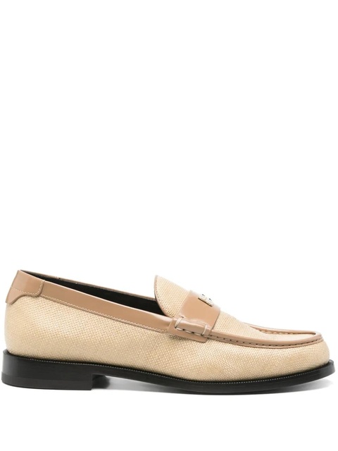 Victoria Beckham logo-plaque loafers - Neutrals - zdjęcie produktu nr 1