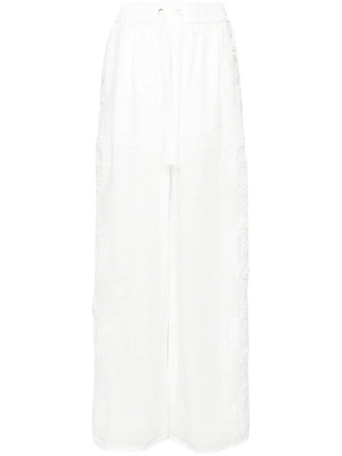 ZIMMERMANN Halliday wide-leg trousers - White - zdjęcie produktu nr 1