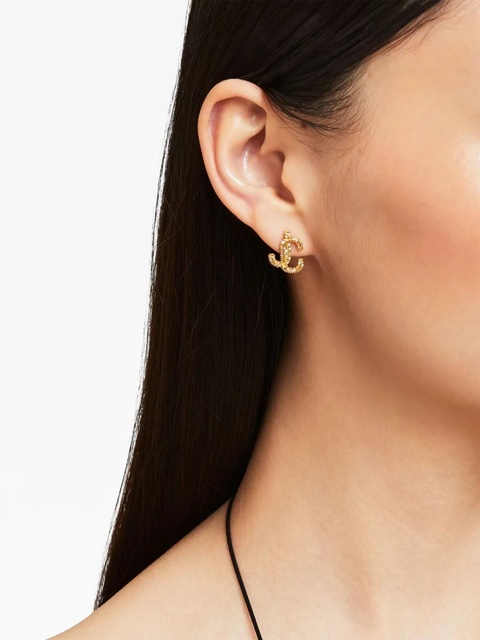 Jimmy Choo JC crystal-embellished stud earrings - Gold - zdjęcie produktu nr 2