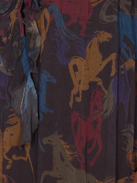 Zadig&Voltaire Ralicel horse-print maxi dress - Brown - zdjęcie produktu nr 1