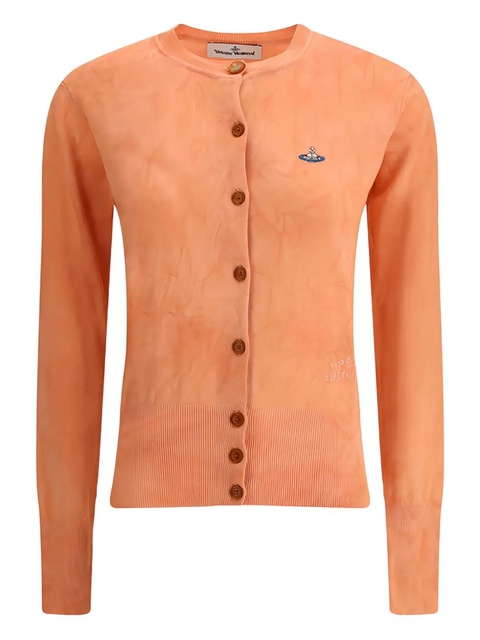Vivienne Westwood orb-embellished cardigan - Orange - zdjęcie produktu nr 1