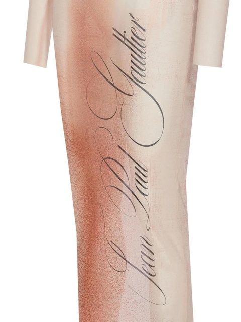 Jean Paul Gaultier mesh long dress - Neutrals - zdjęcie produktu nr 2