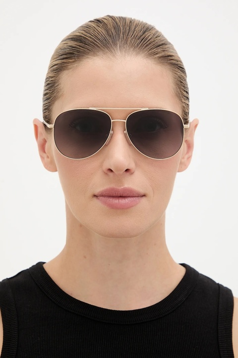 Michael Kors okulary przeciwsłoneczne damskie kolor złoty 0MK1172 - zdjęcie produktu nr 1