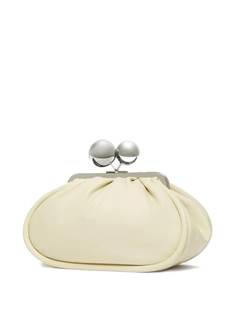 Weekend Max Mara small Milvanew pleated ball-embellished clush bag - Neutrals - zdjęcie produktu nr 2