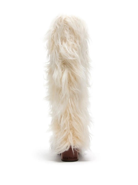 Acne Studios furry clog boots - White - zdjęcie produktu nr 2