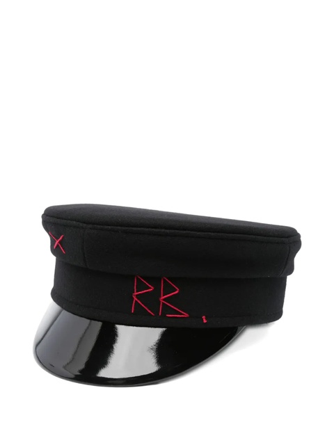 Ruslan Baginskiy embroidered-logo beret hat - Black - zdjęcie produktu nr 1