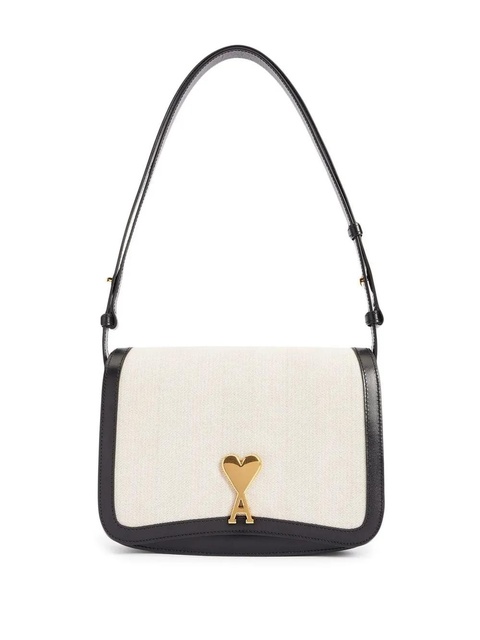 AMI Paris two-tone shoulder bag - Black - zdjęcie produktu nr 2