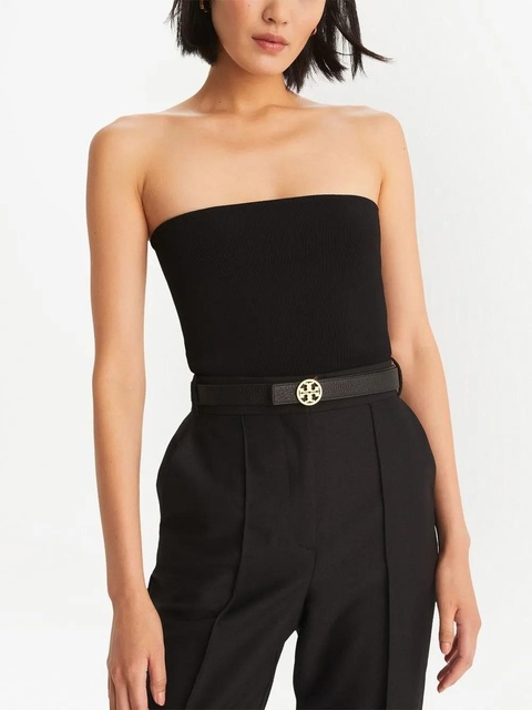 Tory Burch Miller reversible belt - Black - zdjęcie produktu nr 2