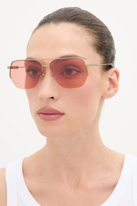 Jacquemus okulary przeciwsłoneczne AVIADOR kolor różowy JAC67C5SUN - zdjęcie produktu nr 2