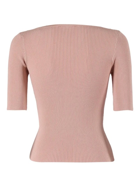 Weekend Max Mara Waser ribbed T-shirt - Pink - zdjęcie produktu nr 1