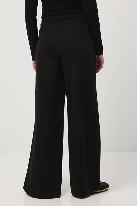 Medicine spodnie dresowe damskie kolor czarny szerokie medium waist - zdjęcie produktu nr 2