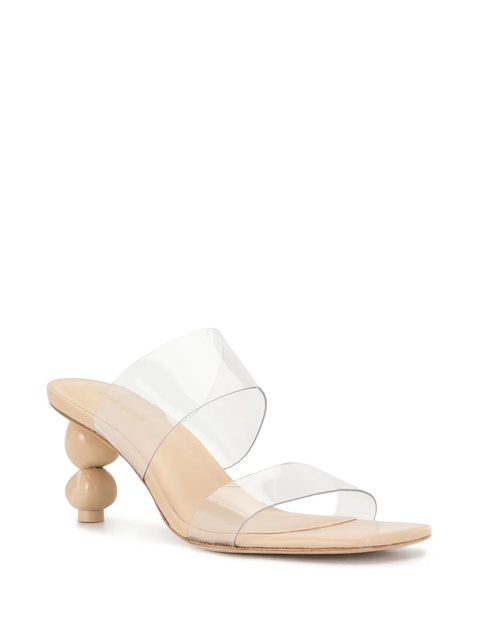 Cult Gaia sculptural heel sandals - Neutrals - zdjęcie produktu nr 1