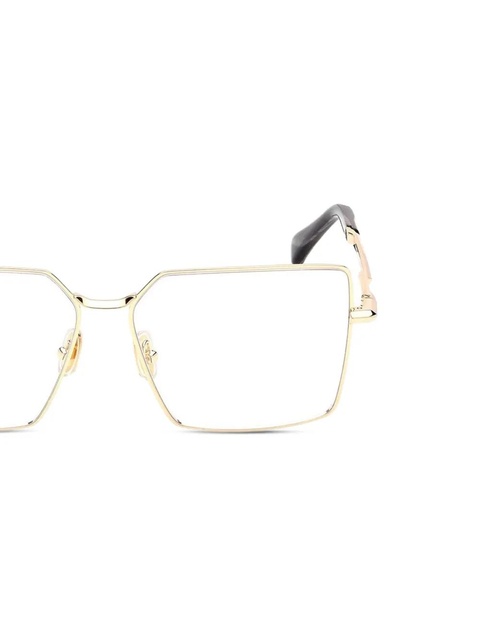 Max Mara Eyewear square-frame glasses - Gold - zdjęcie produktu nr 2