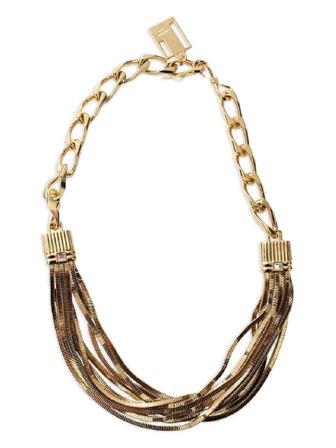 Lanvin yellow gold Art Deco necklace - zdjęcie produktu nr 1