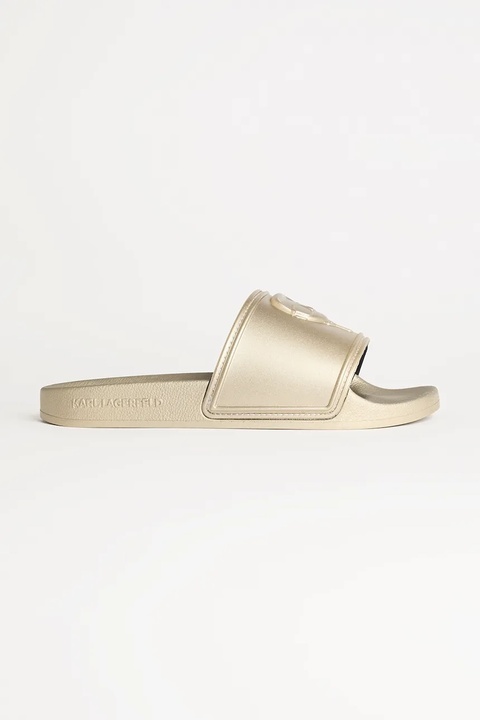 Karl Lagerfeld klapki KONDO 2.0 damskie kolor złoty KL80919M - zdjęcie produktu nr 1