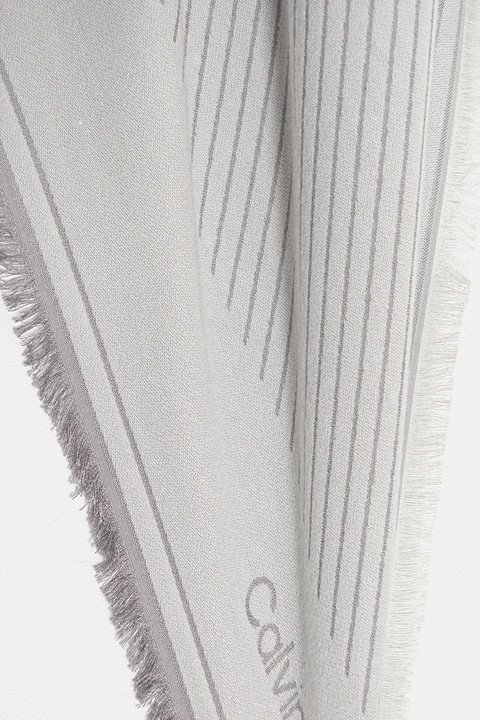 Calvin Klein chusta damska kolor szary wzorzysta LV04F8073G - zdjęcie produktu nr 2