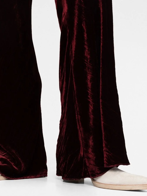 ETRO high-waisted velvet trousers - Red - zdjęcie produktu nr 2