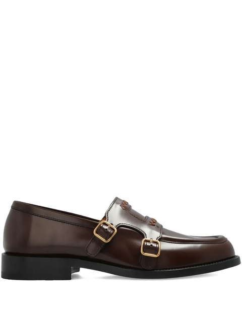 Marni embroidered-logo shoes - Brown - zdjęcie produktu nr 1