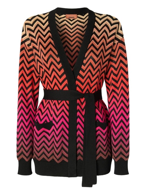 Missoni chevron-motif cardigan - Black - zdjęcie produktu nr 1