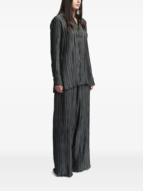 16Arlington Marley pleated shirt - Green - zdjęcie produktu nr 2