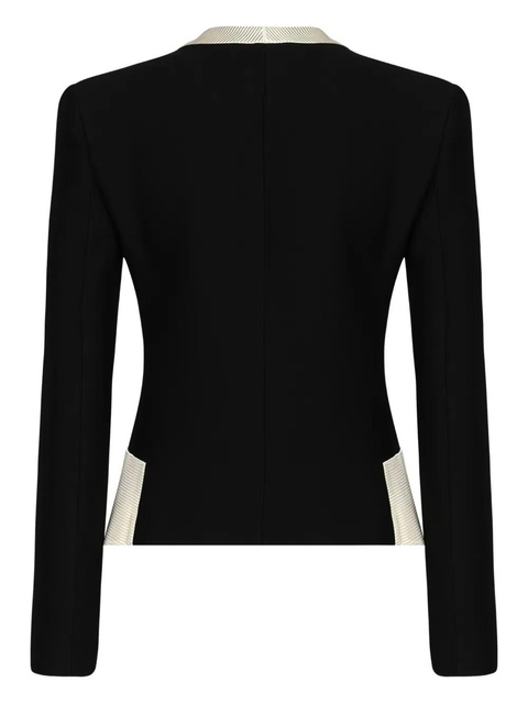 Valentino Garavani Crepe Couture bow-detail blazer - Black - zdjęcie produktu nr 2