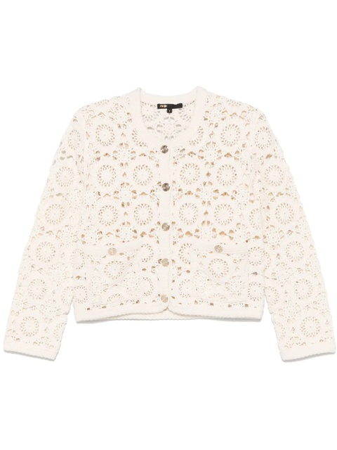 Maje floral-motif cardigan - White - zdjęcie produktu nr 1