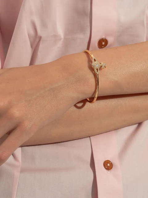Vivienne Westwood crystal-embellished orb bracelet - Gold - zdjęcie produktu nr 2