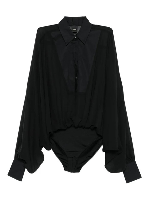 PINKO button-down long-sleeve bodysuit - Black - zdjęcie produktu nr 1