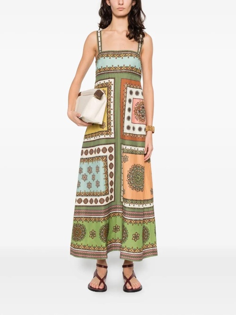 ALEMAIS print-design midi dress - Green - zdjęcie produktu nr 2