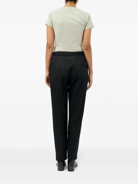 MM6 Maison Margiela drawstring tailoring wool trousers - Black - zdjęcie produktu nr 2