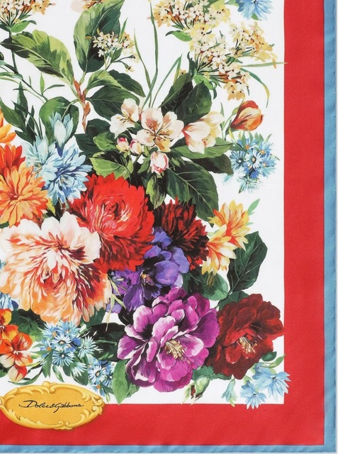 Dolce & Gabbana silk scarf - Red - zdjęcie produktu nr 2
