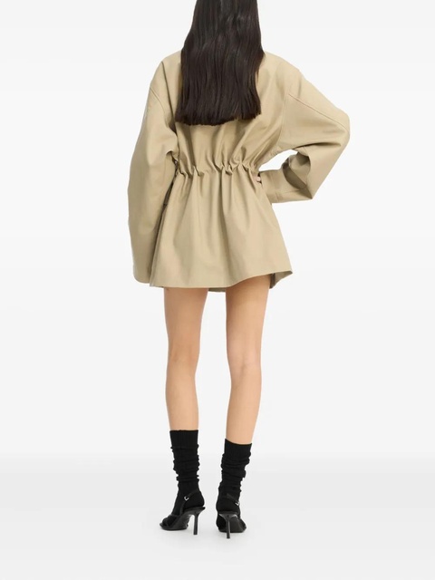 ROTATE BIRGER CHRISTENSEN drawstring twill jacket - Neutrals - zdjęcie produktu nr 2