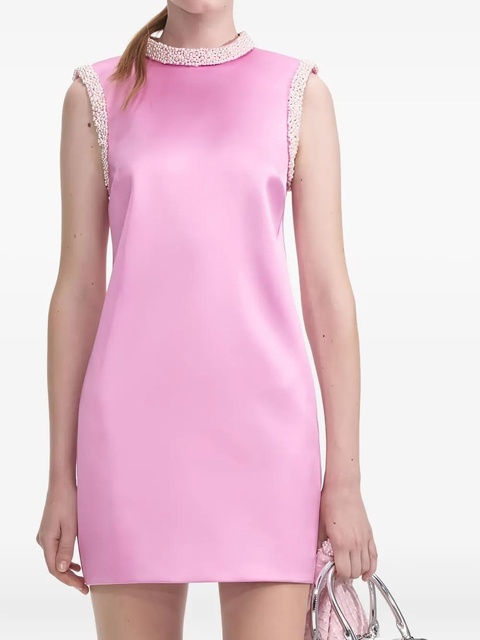 Self-Portrait round-neck mini dress - Pink - zdjęcie produktu nr 1