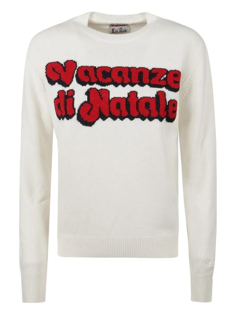 MC2 Saint Barth crew-neck graphic sweater - Neutrals - zdjęcie produktu nr 1