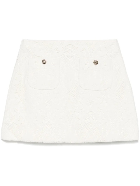 Maje floral-guipure mini skirt - White - zdjęcie produktu nr 1