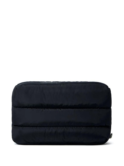 Moncler Caradoc quilted logo-plaque beauty pouch - Black - zdjęcie produktu nr 2