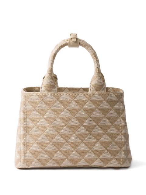 Prada small embroidered tote bag - Neutrals - zdjęcie produktu nr 1