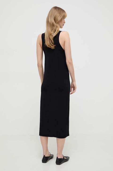 Weekend Max Mara sukienka kolor czarny midi prosta 2415321022600 - zdjęcie produktu nr 2