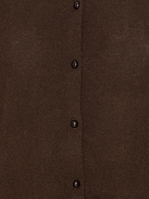 ROTATE BIRGER CHRISTENSEN ruffled-hem cardigan - Brown - zdjęcie produktu nr 2