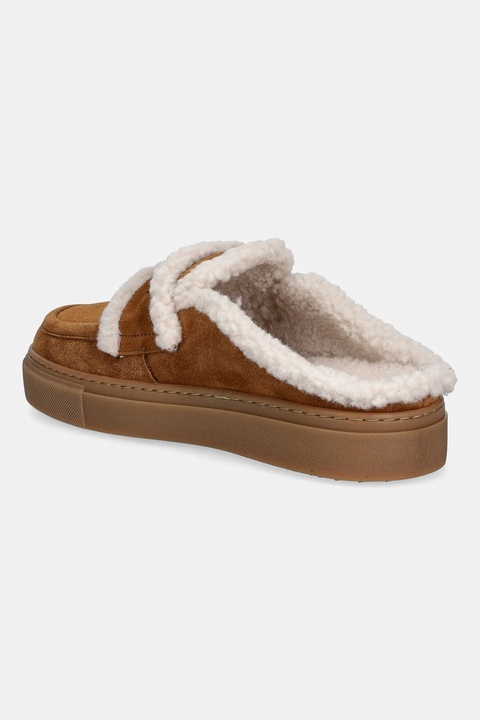 Inuikii kapcie zamszowe Mule Wool kolor brązowy 1004.017.0011.150 - zdjęcie produktu nr 2