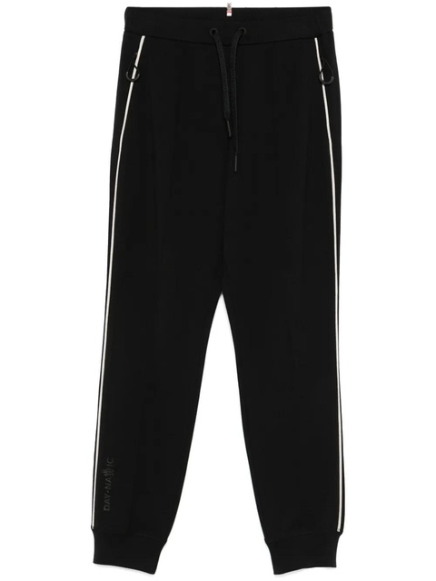 Moncler Grenoble jersey-texture track pants - Black - zdjęcie produktu nr 1