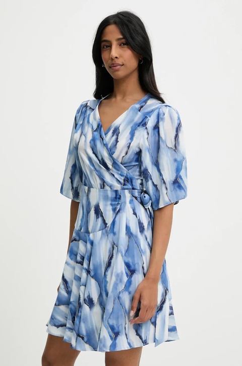 Answear.LAB sukienka kolor niebieski mini rozkloszowana - zdjęcie produktu nr 1