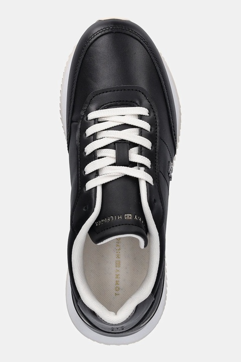 Tommy Hilfiger sneakersy skórzane CHIC FASHION RUNNER damskie kolor czarny FW0FW08695 - zdjęcie produktu nr 2