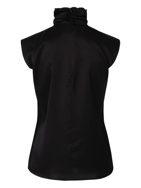 La Reveche high-neck sleeveless blouse - Black - zdjęcie produktu nr 2